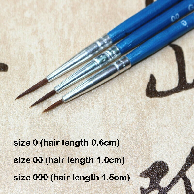 100Pcs Tratto Sottile Penne Nylon Dipinto Pennello Acquerello Disegno Art Supply