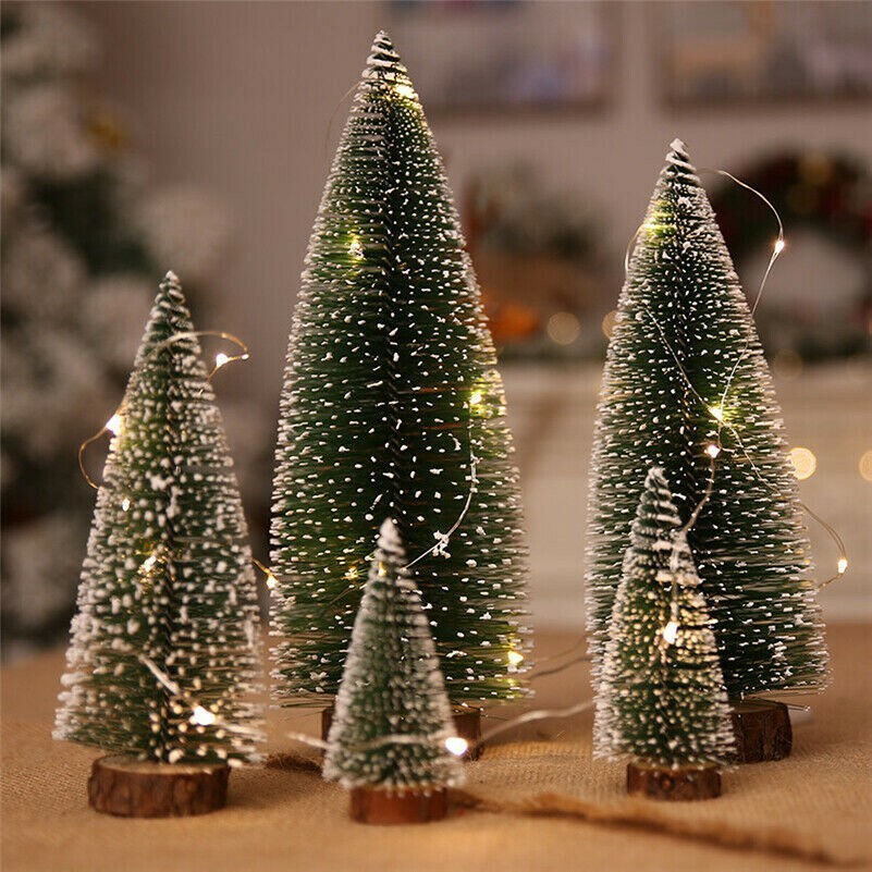 Desktop Dekor Mini Weihnachten Baum Tisch Top Klein Kiefer Grün Modell