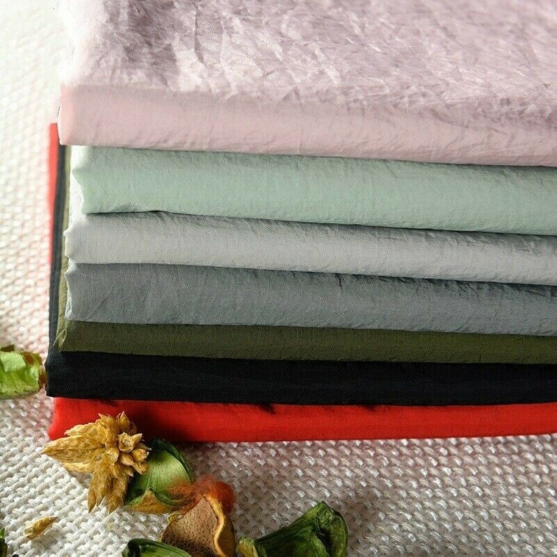 70D Geriffelte Nylon Stoff Wasserdicht Unten Jacke Bekleidung Material von Meter