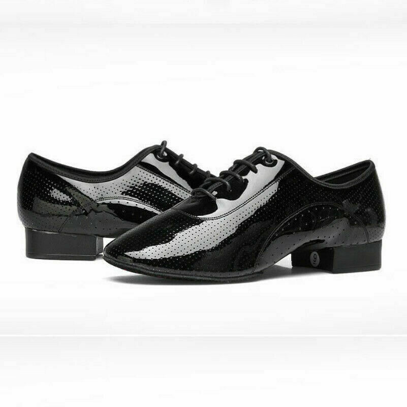 Herren Ballsaal Tanzschuhe Leder Latein Waltz Tango Atmungsaktiv Weich Laufsohle