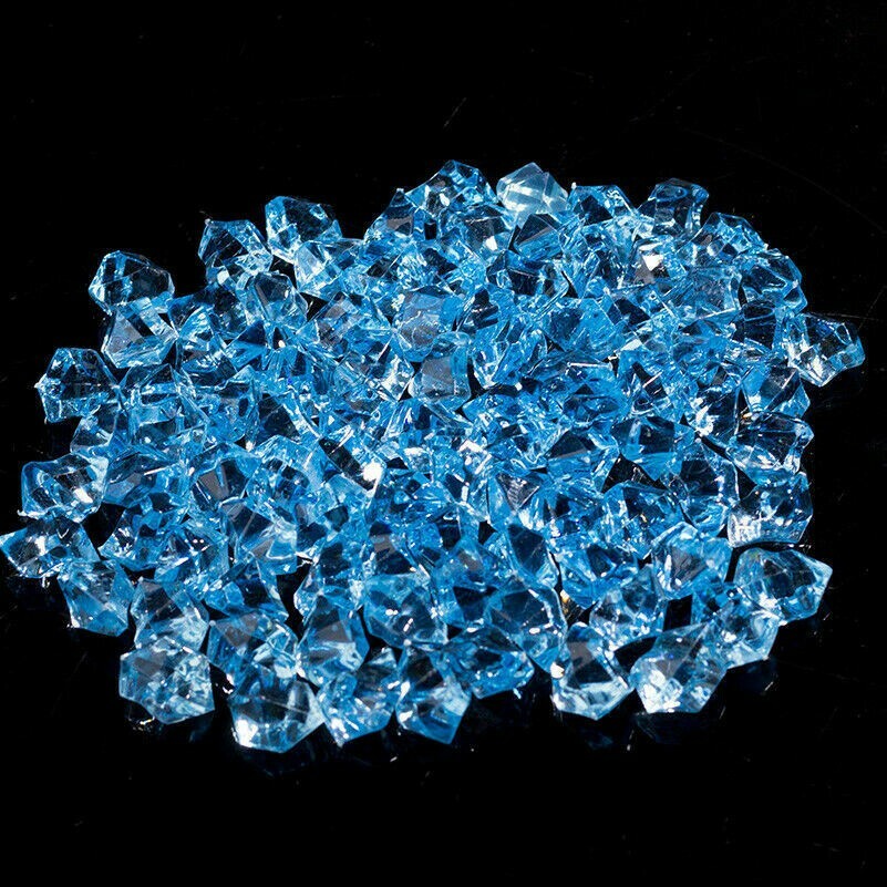 100pcs Acrylic Crystal Gem Stone Ice Rocks Aquarium Wedding Party Vase Decor