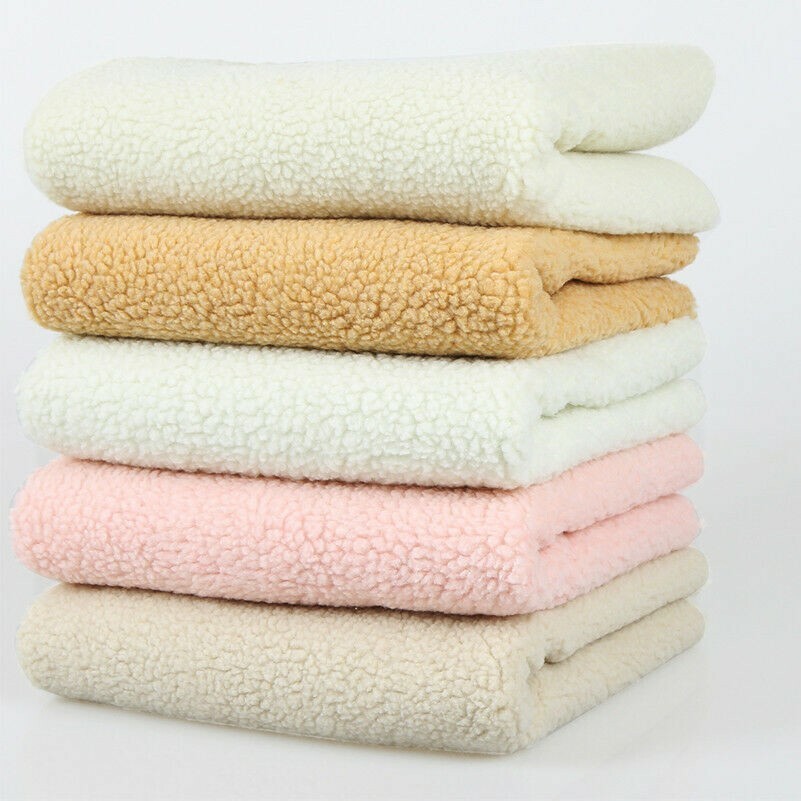 Simil Agnello Lana Pelliccia Sherpa Pile Tessuto Fodera Craft Panno Flutty Caldo