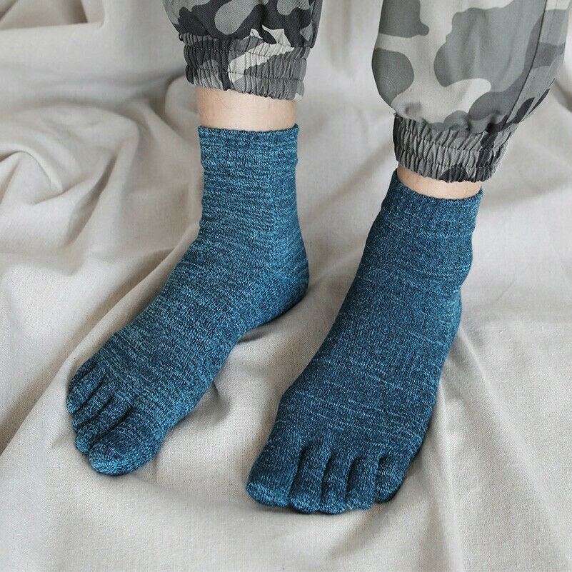 5 Paar Zehensocken Baumwolle Fünf Finger Söckchen Retro Weich Einheitsgröße