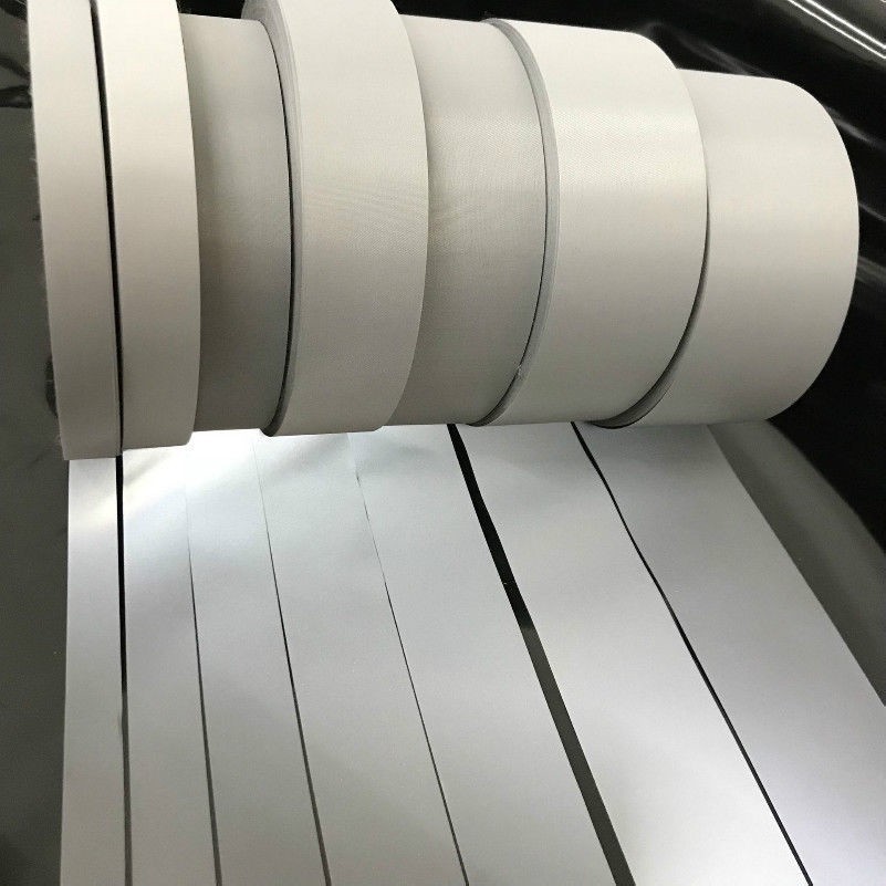 100M Sew-On Reflective Tape Strip Film Hi Vis Webbing Trim Fabric Safety Warning
