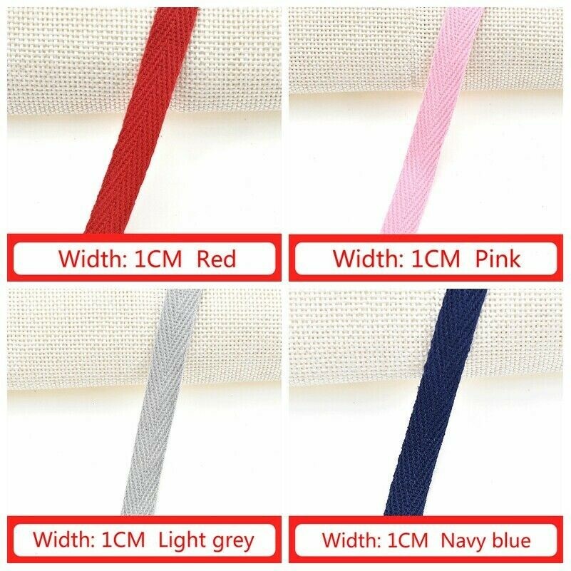 10M Colorful Cotton Binding Bias Ribbon Edge Trim Sewing DIY Craft Material
