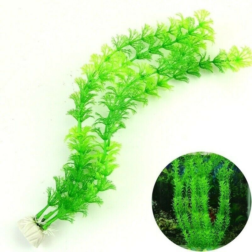 Faux Artificiel Plastique Eau Pelouse Plantes Poisson Aquarium Ornement Décor