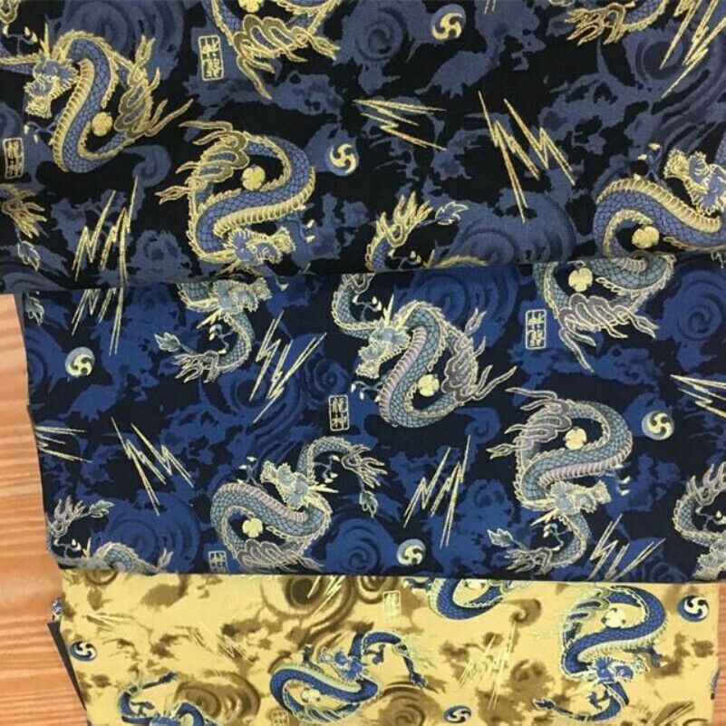 100% Baumwolle Drache Stoff Retro Ethnisch Chinesisch Bronzing Tuch Nähen Craft