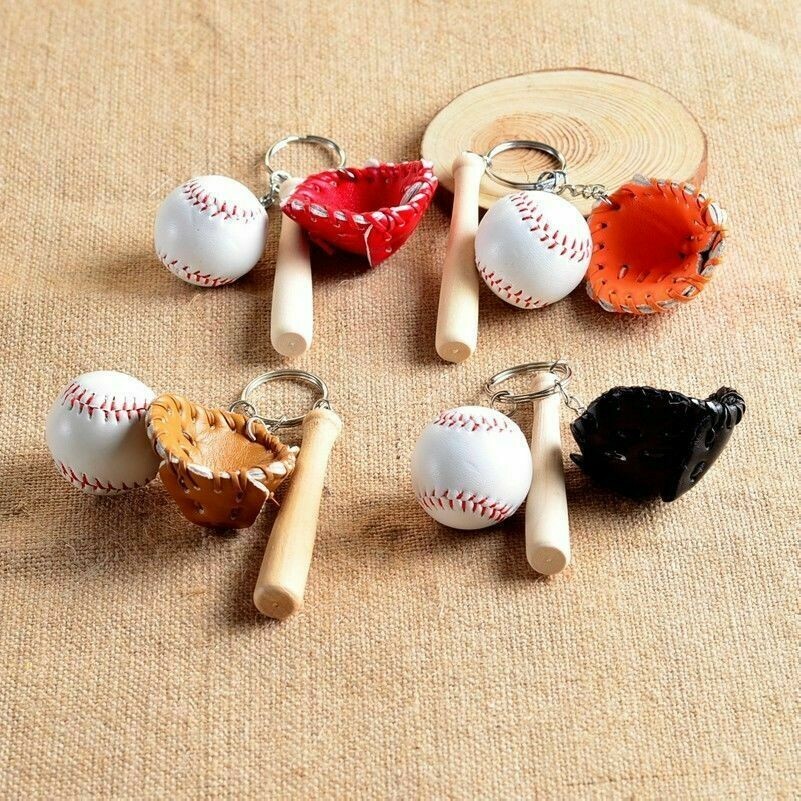 Mignon Baseball Porte-Clés Sports Porte-Clé Cadeau Pendentif Décoration Neuf
