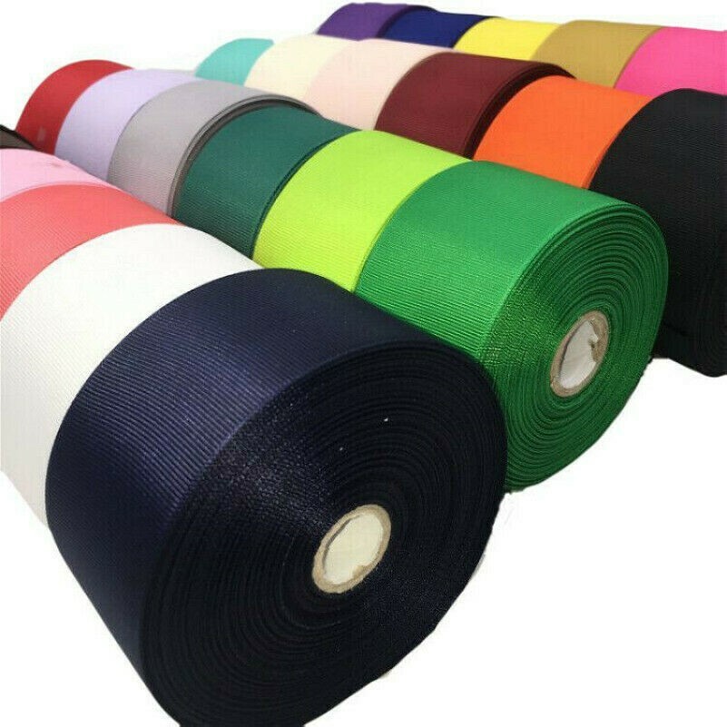 22 M / Rolle Gerippt Rand Stoff Ripsband DIY Geschenke Einpacken 40mm Breit