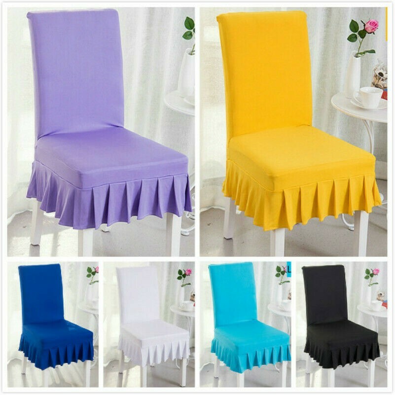 1Pz Coprisedili Arricciati Stretch In Spandex Per Matrimonio Feste Moderno