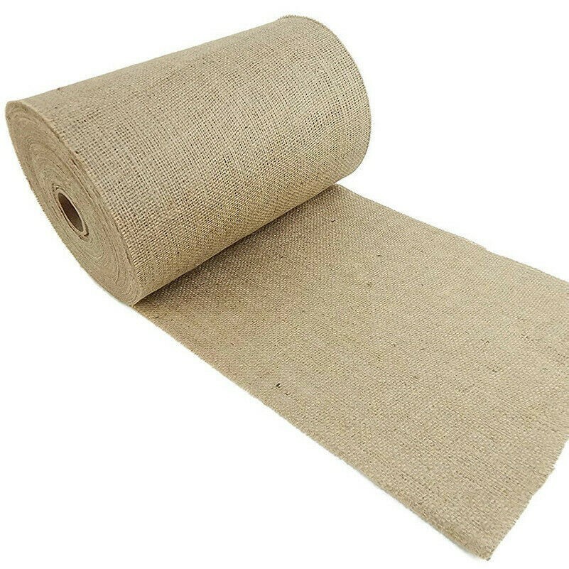 Natürliche Jute Stoff Band Schlicht Flachs Leinen Eco Material Basteln Dekor