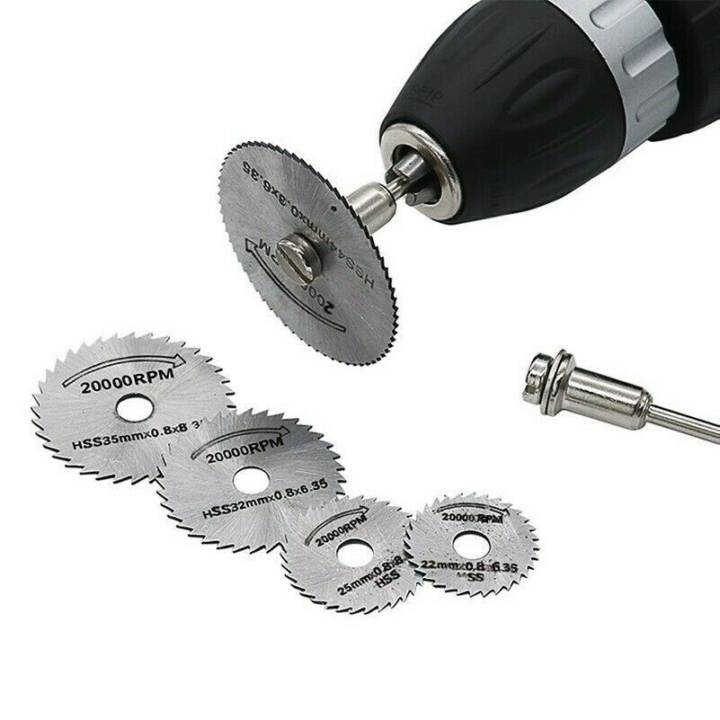 Sega Circolare Disco Set Dremel Accessorio Trapano Utensile Rotante Legno Lame