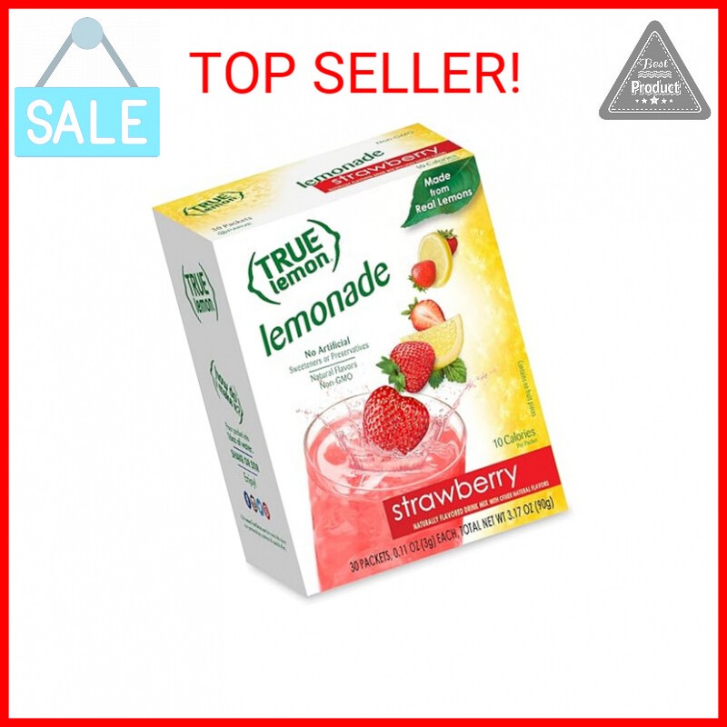 True Lemon Strawberry Lemonade Water Enhancer Drink Mix (30 