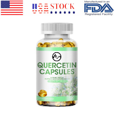 800mg Quercetin with Vitamin C and 500mg Bromelain Quercetin Immune Support 120c