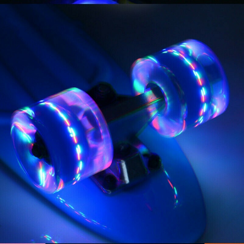 4Pcs Skateboard Flash Light Wheels Longboard Wear-resisting 60*45mm Bearing