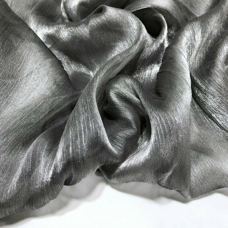 Ghiaccio Crepe Tessuto di Maglia Organza Lucido Glitter Luccicante Abito Gonna