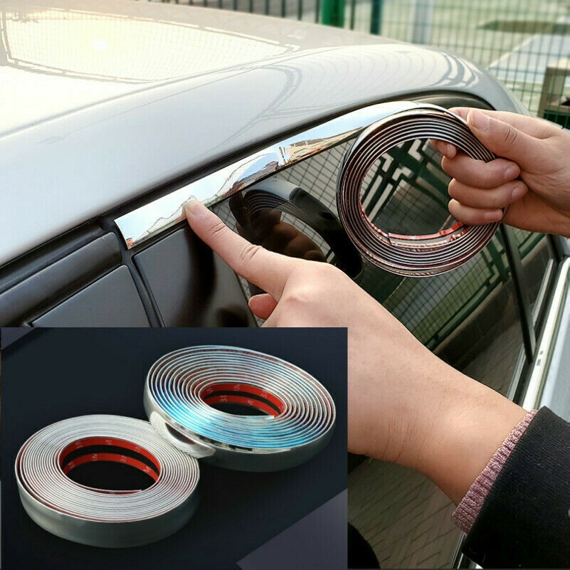 5M Chrom Auto Formen Rand Streifen Auto Tür Rand Kratzer Schutz Universal