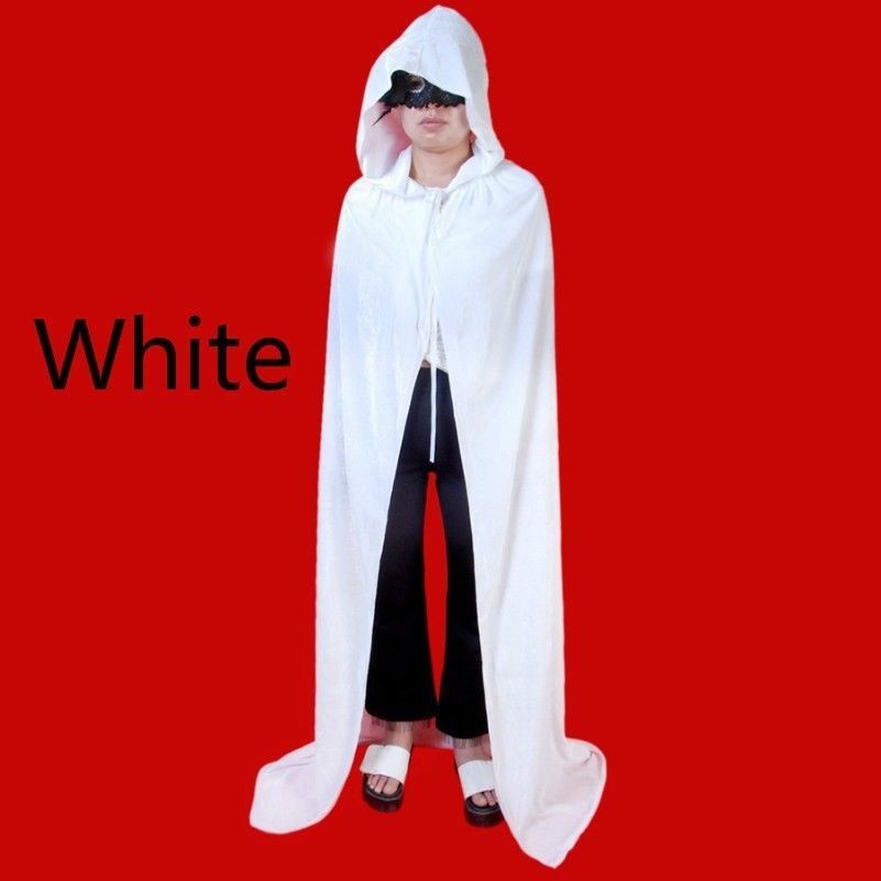 Bambini Adulto Velluto Mantello con Cappuccio Halloween Cosplay Principe Wicca