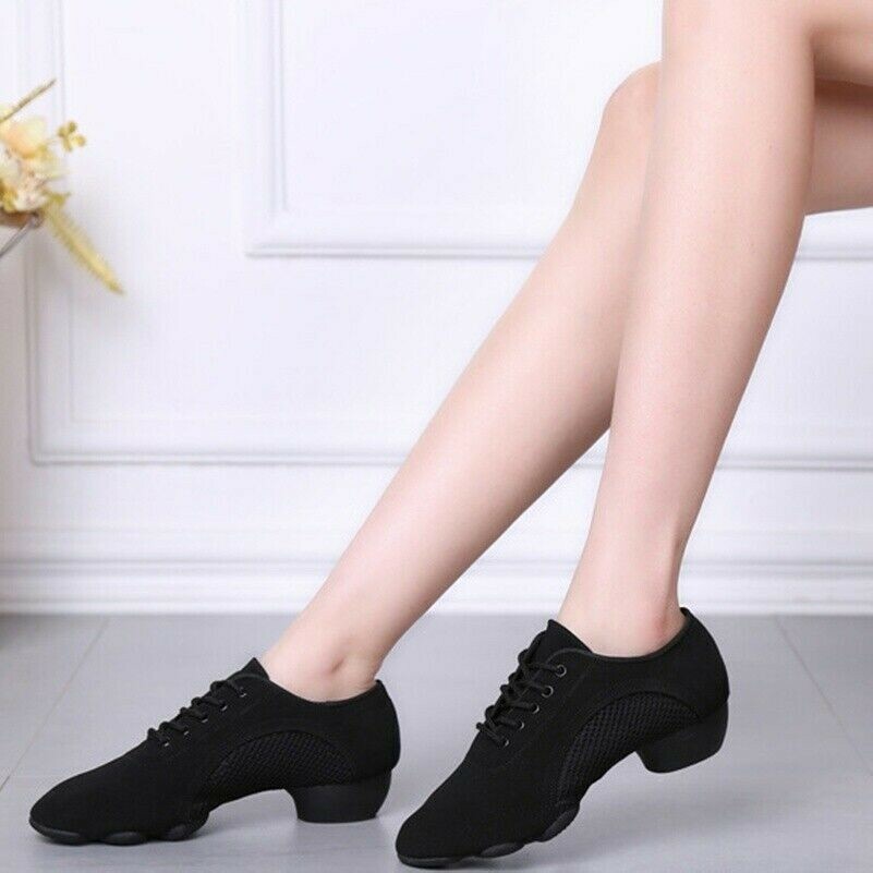 Donna Scarpe da Ballo Sala Latino Rumba Tango Valzer Tacco Basso Morbido Fondo