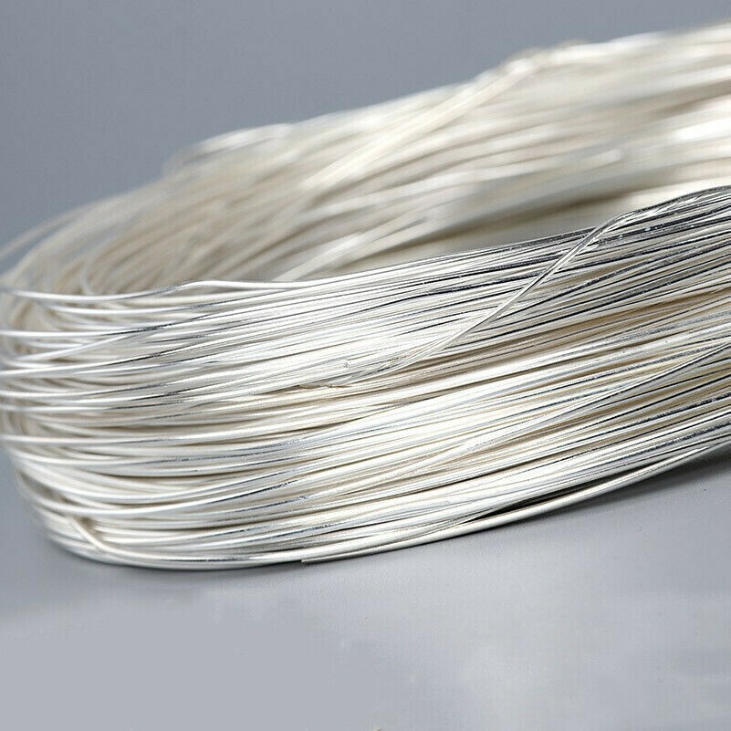 1m Silber Legierung Draht Handarbeiten Geflochten Metall DIY Material 0.4-1.6mm