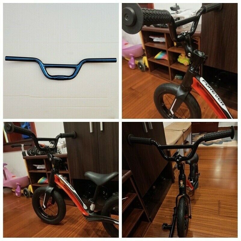25.4x520mm Bicyclette BMX Guidon Aluminium Alliage Enfants Cyclisme Vélo Noir