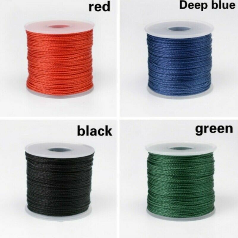 1mm DIY Borte Kordel Chinesisch Knoten Perlung Seil Halskette Machen Faden Saite