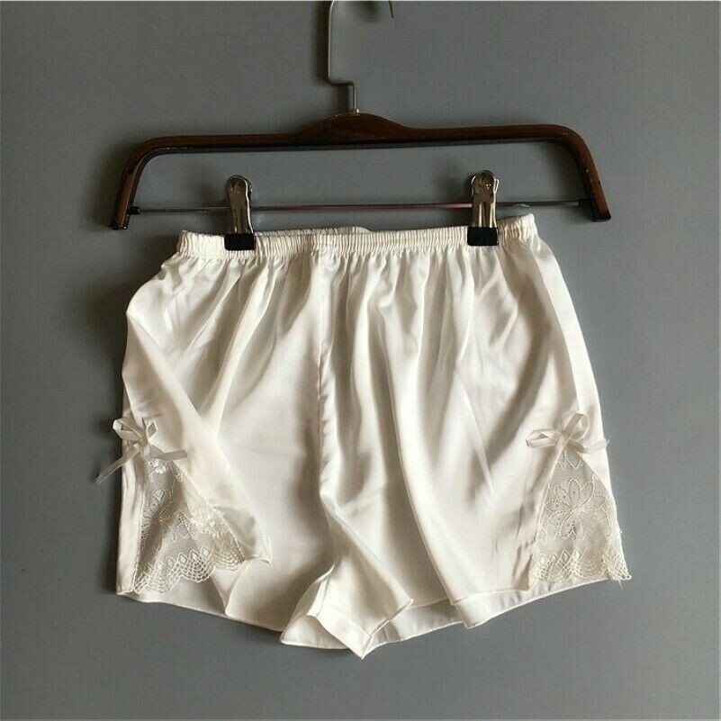 Femme Sécurité Dentelle Court Satin Under Courtes Leggings Pantalon Été Pyjama