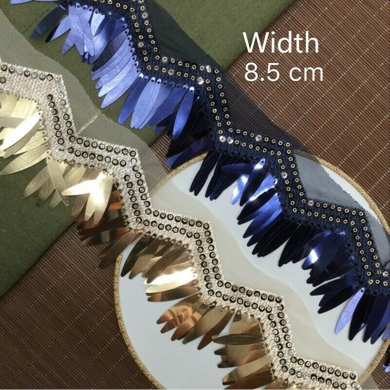 Sequin Trimming Tassel Fringe Lace Embroidered Ethnic DIY Craft Dress Making