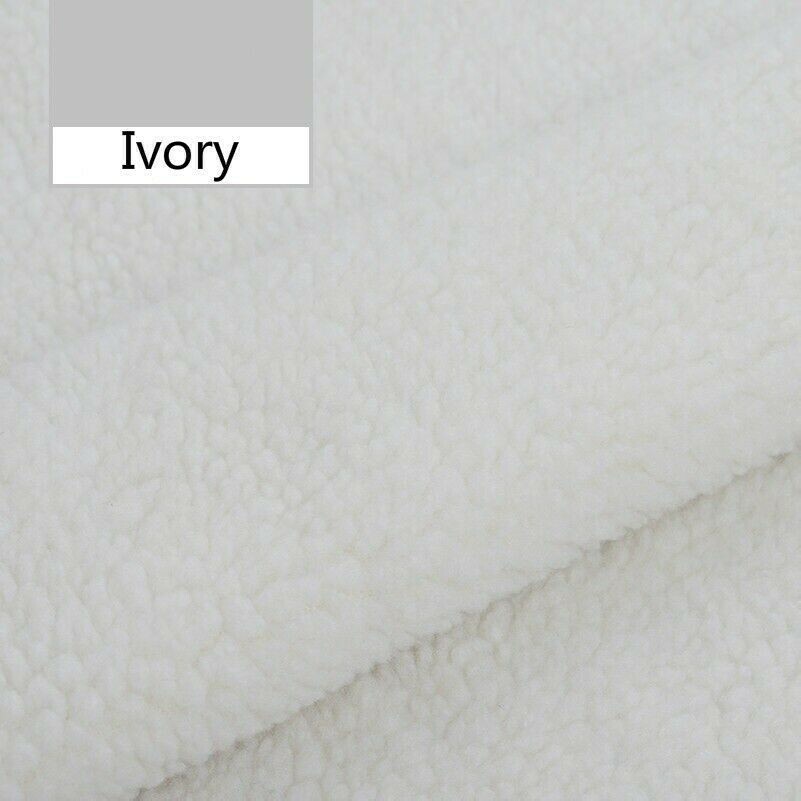 Faux Sheepskin Sherpa Fleece Fabric Material Coat Scarf Shoe Lining By Meter