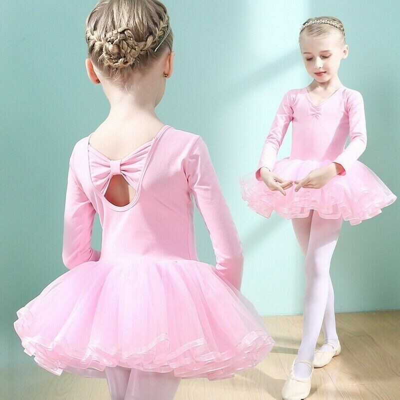 Kinder Ballett Kleid Mädchen Tütü Tanzrock Tanzende Übung Kleidung