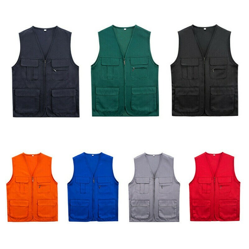 mens-multi-pocket-utility-waistcoat-work-jacket-gilet-fishing-hunter-vest