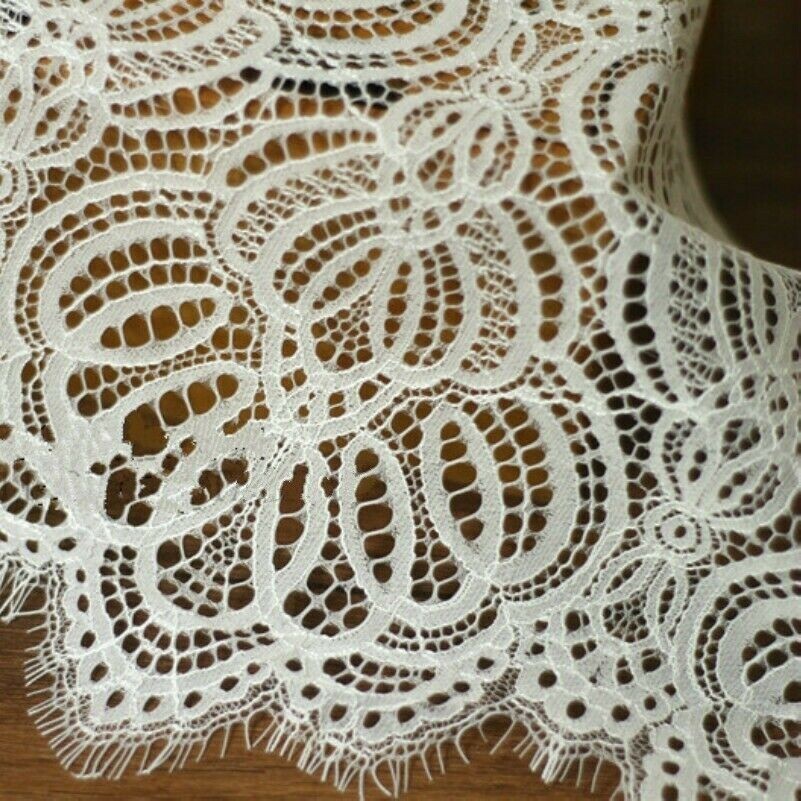 Spitze Stoff Borte Netz Rand Breit Kleid Rock Tuch Dekor DIY 3 Meter