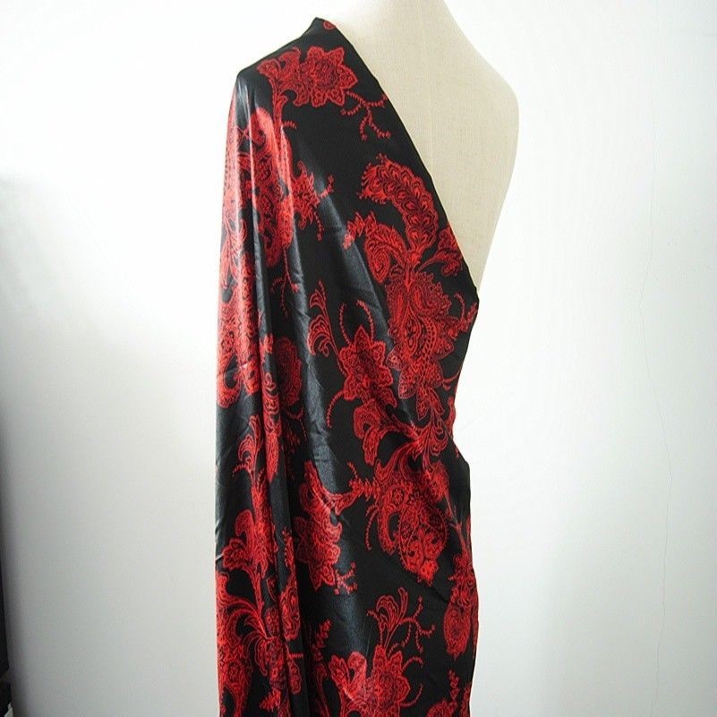 chinois satin soie tissus floral Vêtement Qipao Costume tapisserie DIY