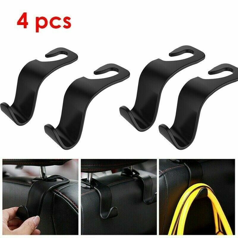 4Pcs Aufhänger Tasche Organizer Haken Rückenlehne Kopfstütze Halter Auto Zubehör
