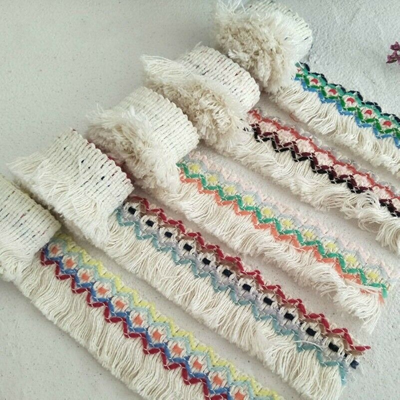 Ethnic Tassels Edging Fringe Trimming Sewing Fabric Curtain DIY Cushions Decor