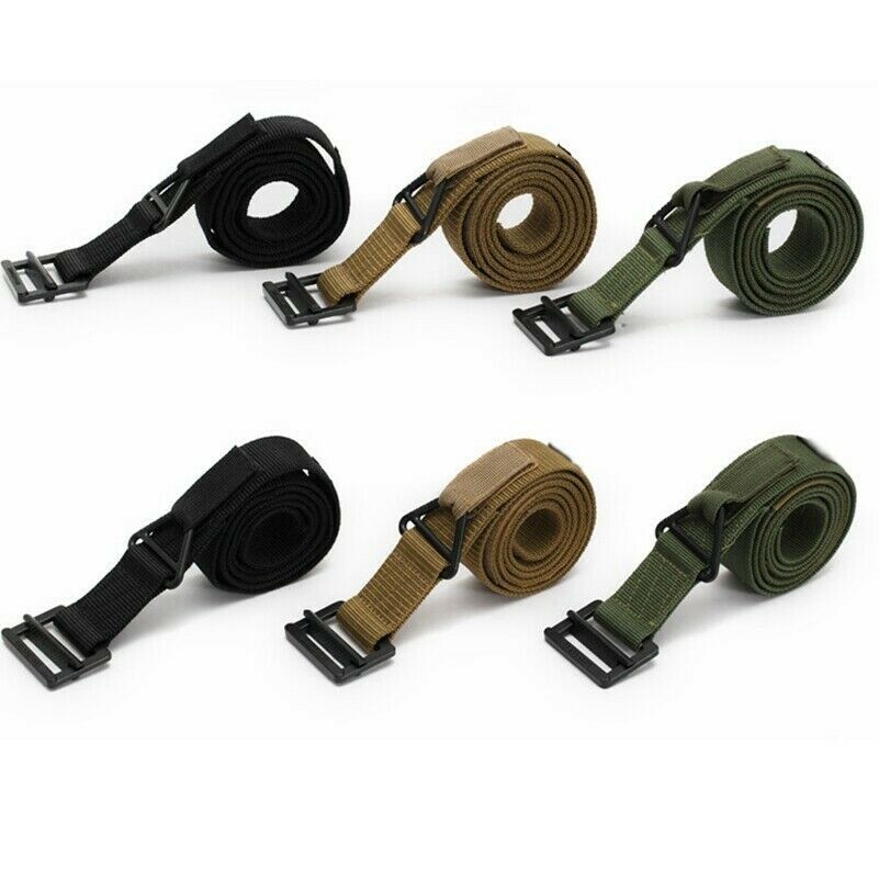 2Pcs Ceinture Tactique Extérieur Militaire Armée Entraînement Boucle Ruban Tie