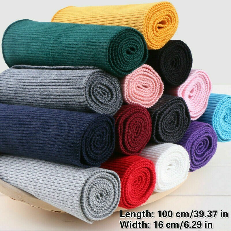 Solido Cotone Maglia Elasticizzata Scollatura Polsino Vita Costina Orlo Jacket