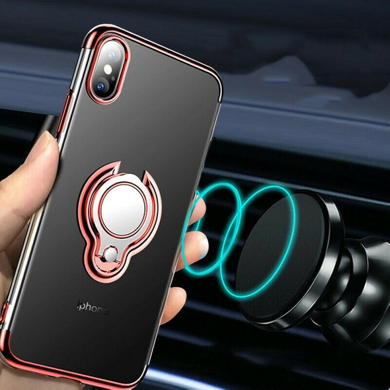 For iPhone 6 11 Pro Max Phone Case Cover with Magnetic Ring Holder Stand