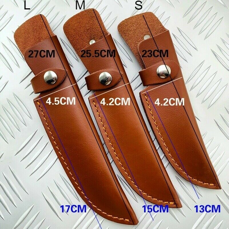 1Pcs pelle Cintura Dritto Coltello Guaina Sacchetto Cover per Fisso Lama Marrone