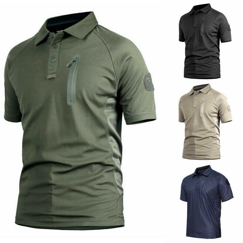 Mens Tactical T-shirt Quick Dry Combat Short Sleeve Military Army shirt New SPW