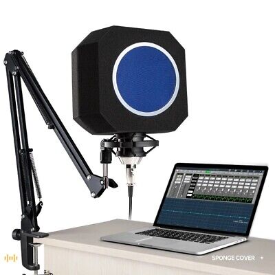 Microphone Isolation Shield Microphone Wind Screen for  Recording