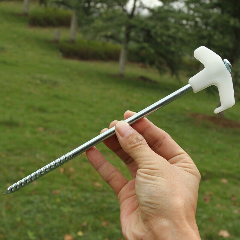 5 PCS Tent Pegs Camping Iron Long Nails Ourdoor Hiking Travel Awning Accessories