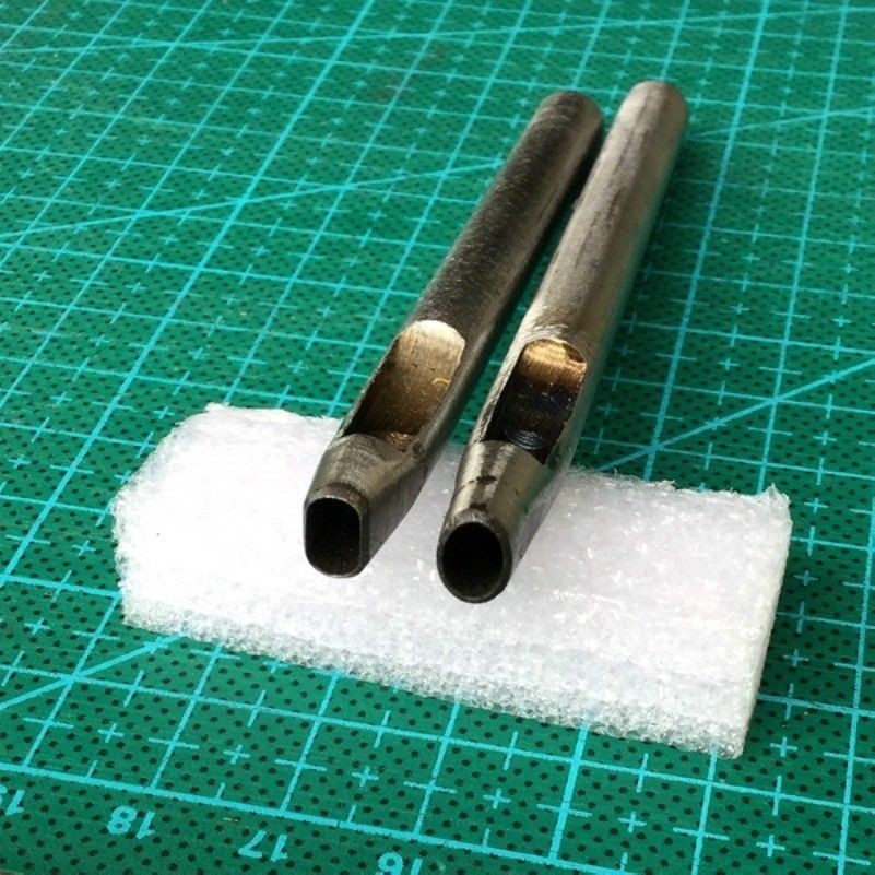 Leather Craft Oval Oblateness Hole Steel Puncher Cutter Hollow DIY Tools