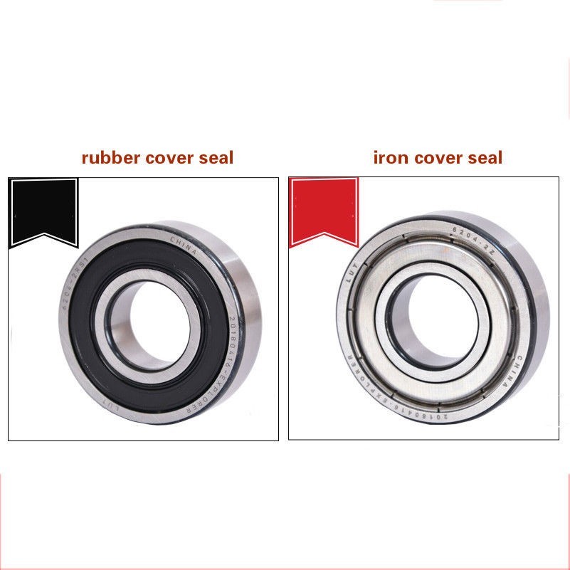 6200-6207 Deep Groove Ball Bearing Rubber/Iron Cover Washing Machine/Motorcycle