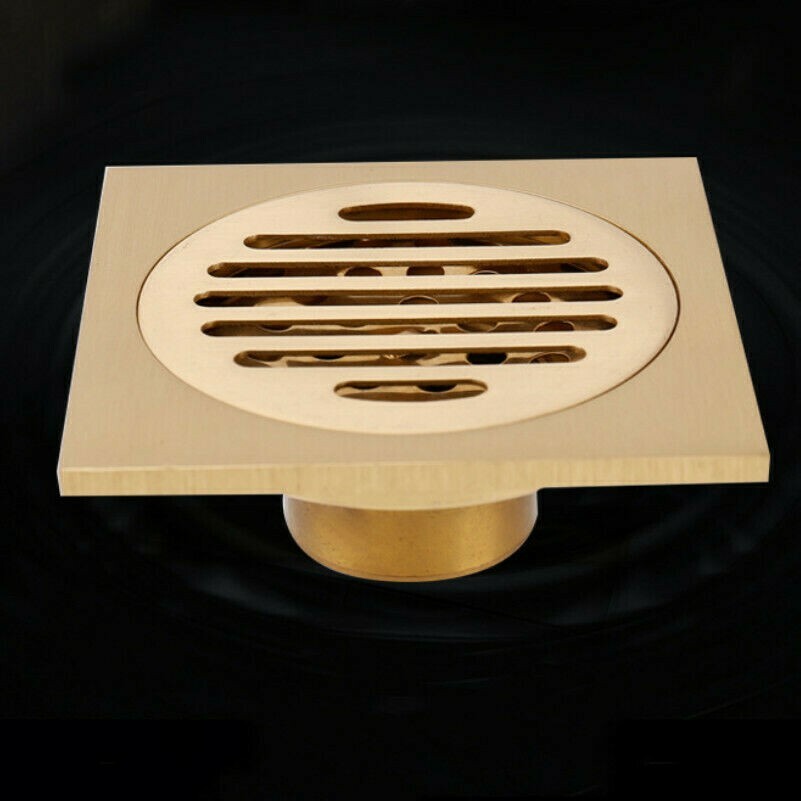 Cuivre Douche Vidange Salle Sol Carrelage Insert Anti-odeurs Déchets Grilles