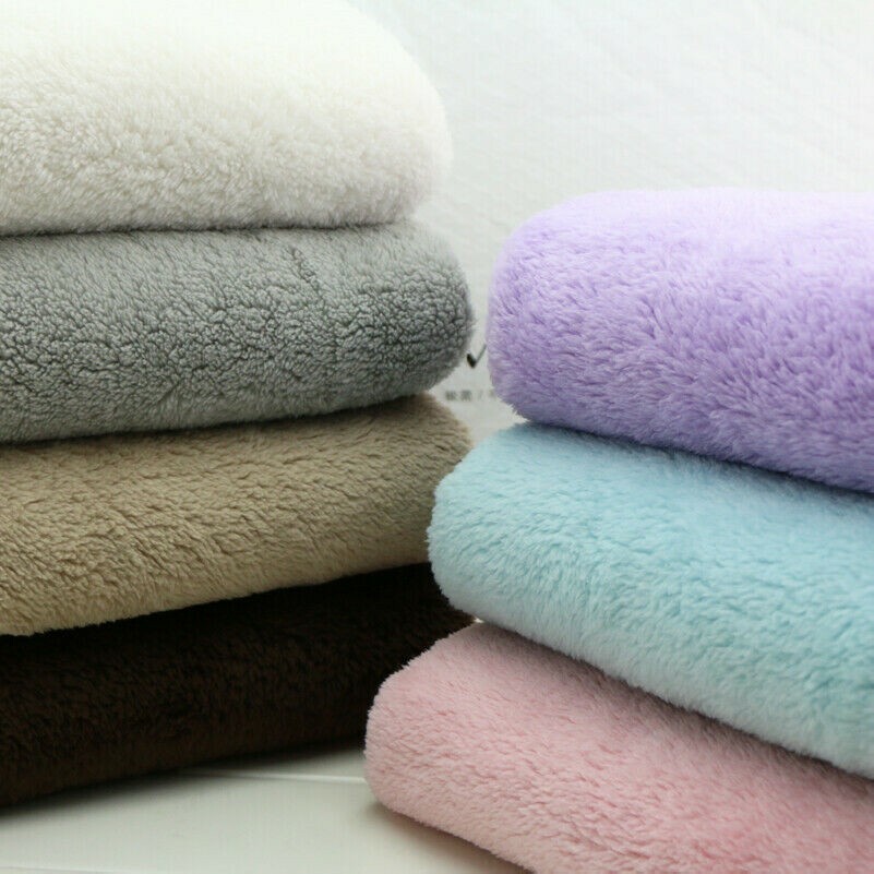 1M Faux Fur Fabric DIY Winter Warm Costume Kids' Clothes Material Puffy Soft New