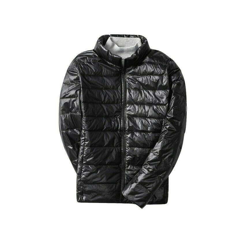 Lady Quilted Jacket Down Coat Shiny Warm Winter Puffer Padded Top Outwear Casual