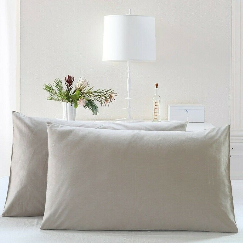 1 Pair Cotton Pillowcases Room Standard Couple Envelope Closure Shells Fashion