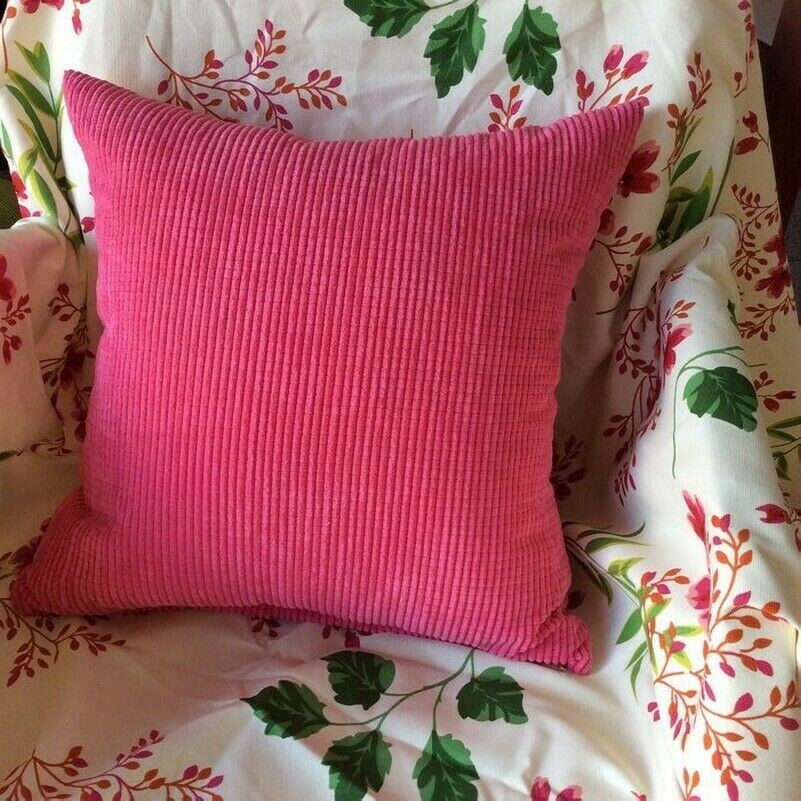 2x-large-plain-corduroy-cushion-covers-durable-fabric-pillow-cases-sofa-bed-new