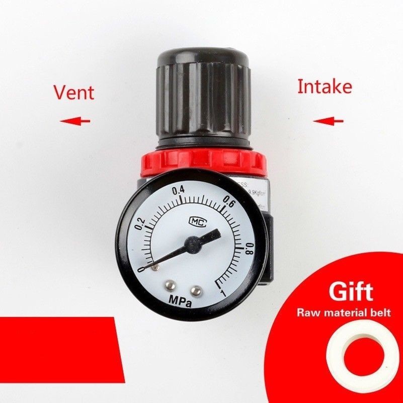 G 1/4 Air Compressor Pressure Regulating Valve with Plug Pneumatic Adjustable